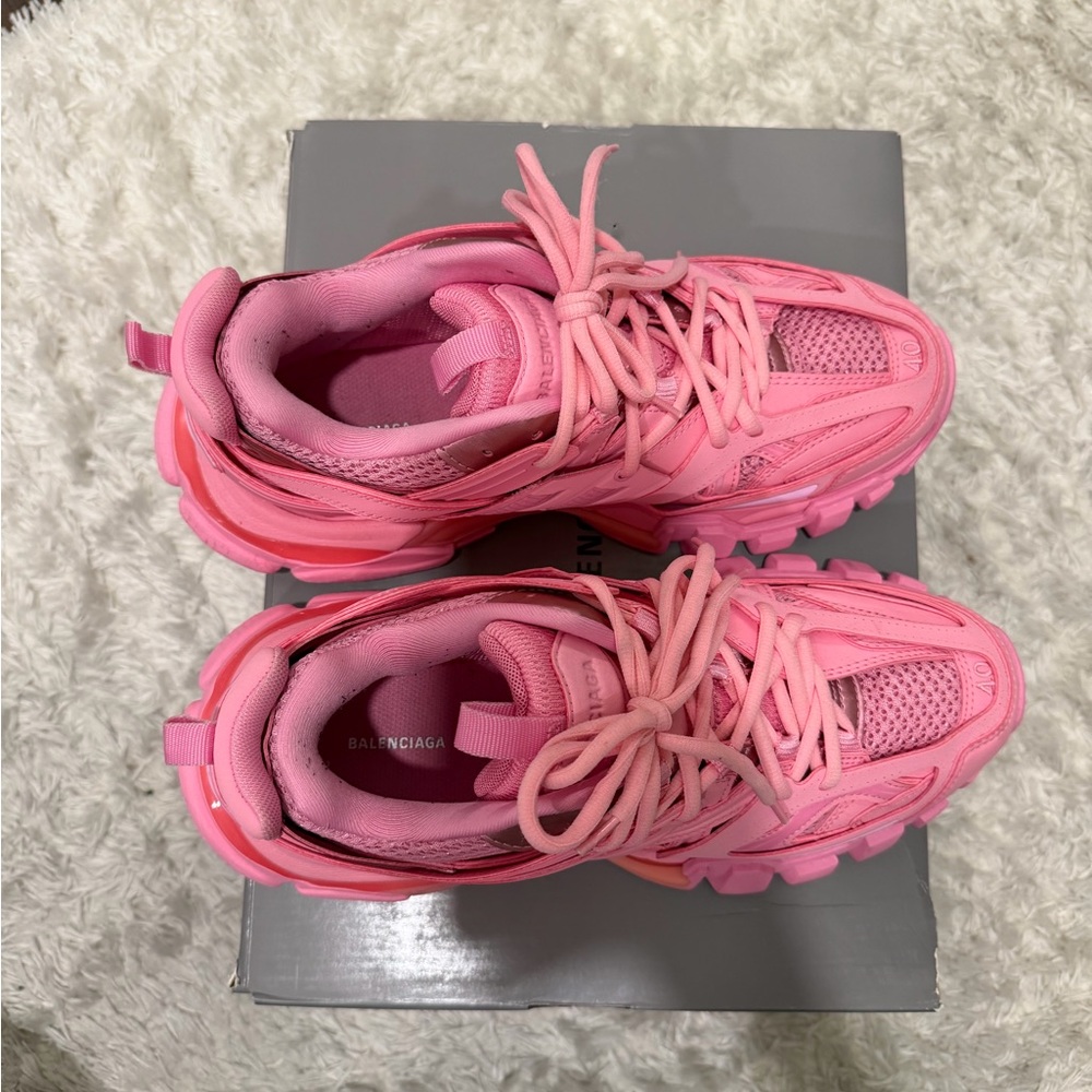 Balenciaga Vibrant Pink Athletic Shoes - Picture 2 of 6